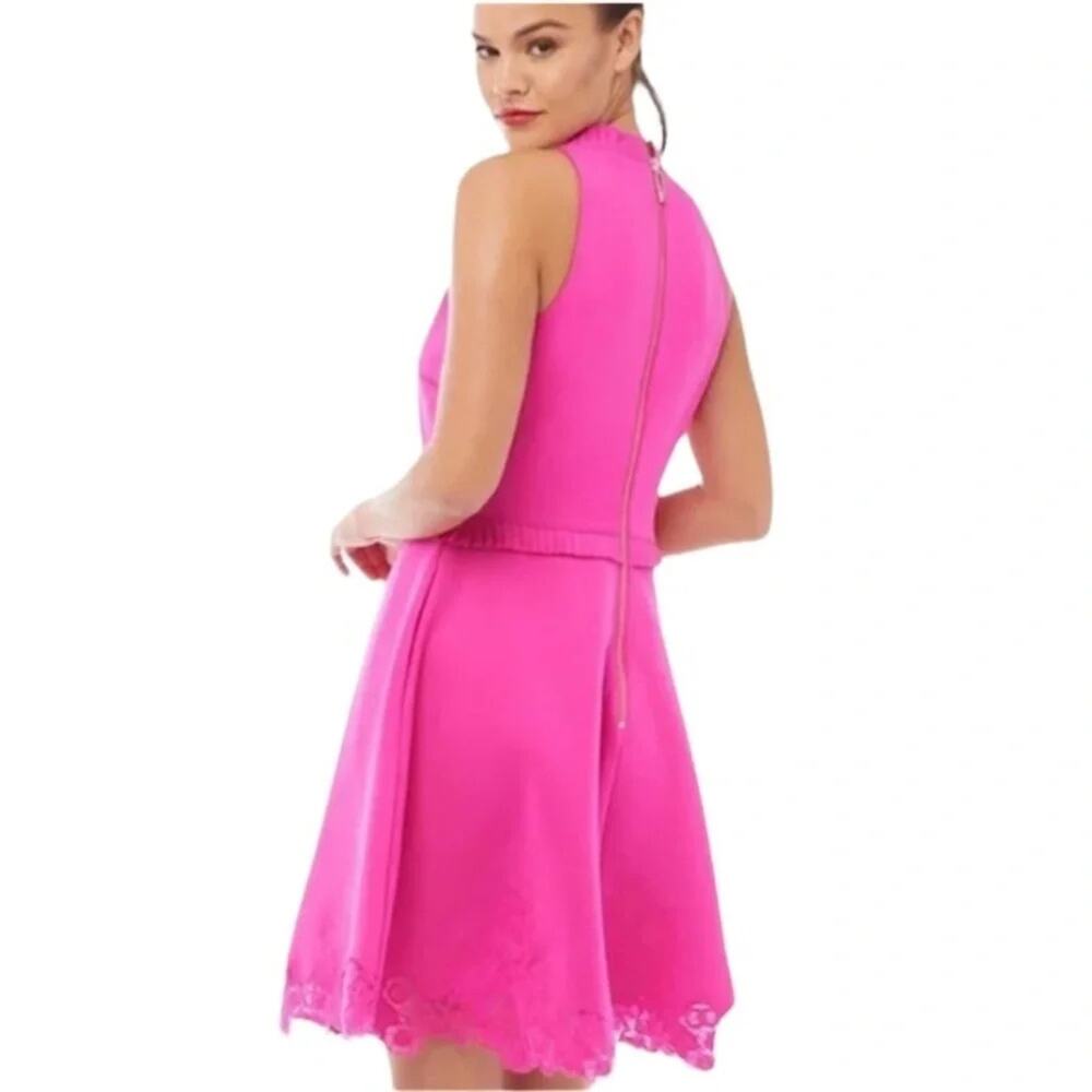 Ted Baker London Zaffton Fit & Flare Skater Dress Fuchsia Size 2 - Picture 7 of 14